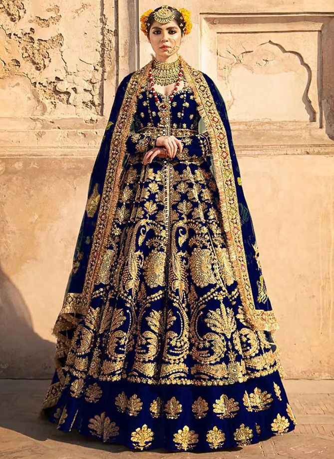 KB 1061 Velvet Bridal Heavy Wholesale anarkali Suit Collection